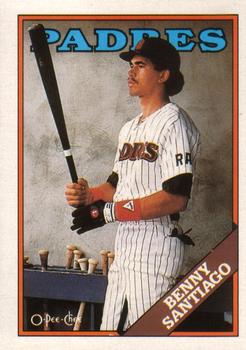 1988 O-Pee-Chee Baseball Cards 086      Benito Santiago